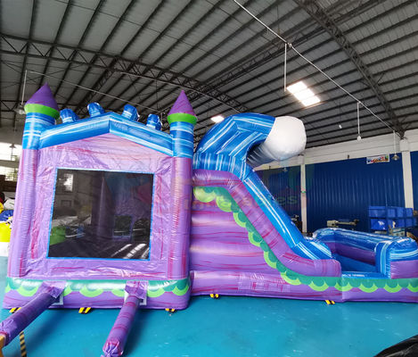 Custom Size Inflatable Bounce House With Water Slide