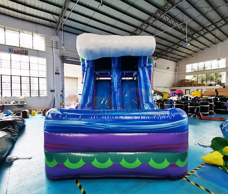 Custom Size Inflatable Bounce House With Water Slide