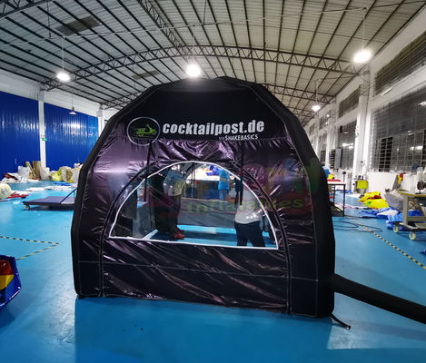 Commercial Black Portable Inflatable Marquee Tent Customized