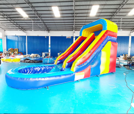 ODM Toddler Bouncy Castle Inflatable Water Slide With Pool