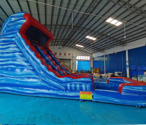 TUV Kids Outdoor Inflatable Water Slides Quadruple Stitching