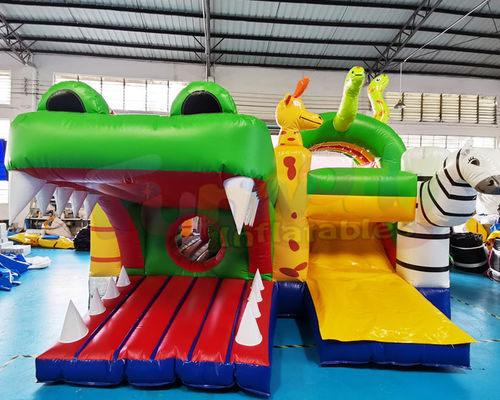 Alligator Bouncy Castle Inflatable Bouncer Slide Digital Printing