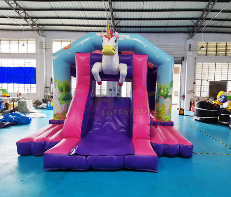 Carnival Unicorn Kids Castle Bounce House For Advertisement