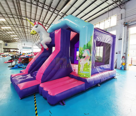 Carnival Unicorn Kids Castle Bounce House For Advertisement