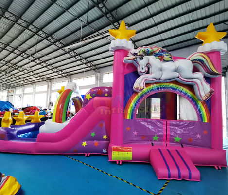 Inflatable Unicorn Waterslide Castle Combo Bounce House