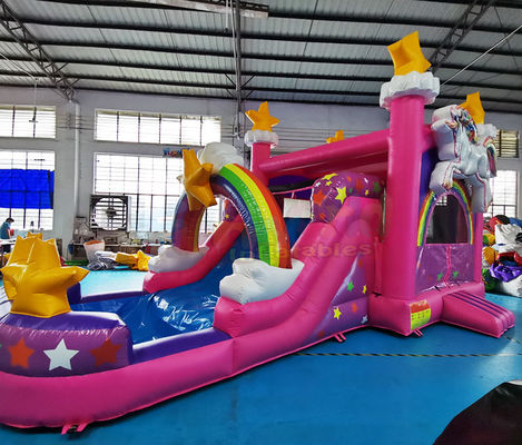 Inflatable Unicorn Waterslide Castle Combo Bounce House