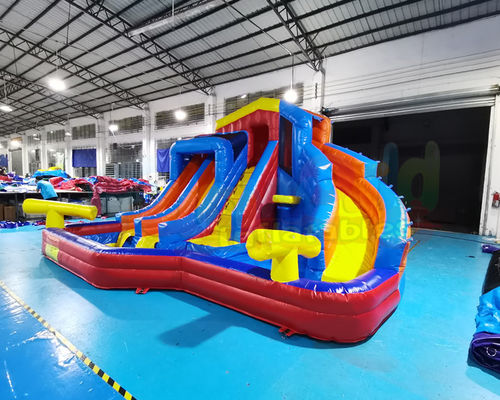 CE Outdoor Inflatable Water Slides Children Jumping Bounce House