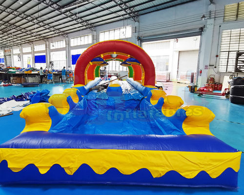 OEM Swimming Pool Inflatable Slip And Slide Jumping Bouncer