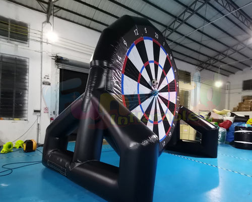 Interactive Inflatable Sports Games Soccer Dart Blow Up Football Goals