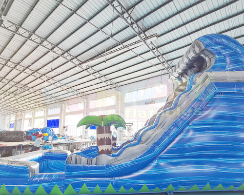 Playground Jumping Bouncer Inflatable Water Slide With Pool