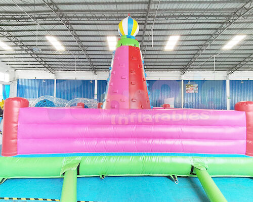 0.55mm PVC Inflatable Climbing Wall Jumping Bounce House