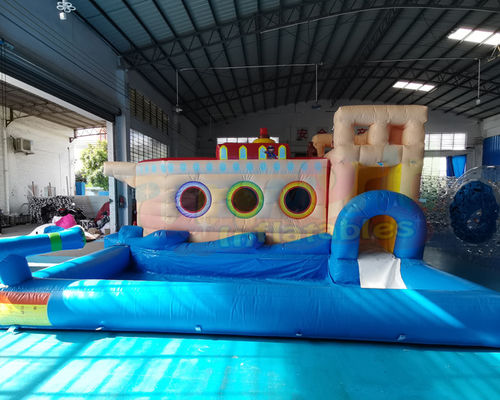 0.55mm PVC Inflatable Bounce House Combo Water Slide Bouncer