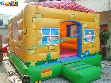 Peppa Pig Commercial Bouncy Castles , Popular Mini Inflatable House For Childrens