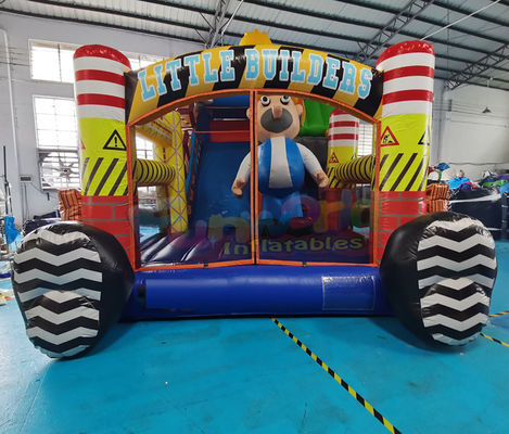 Customized Multi Color 1000D Inflatable Castle Bouncer Slide