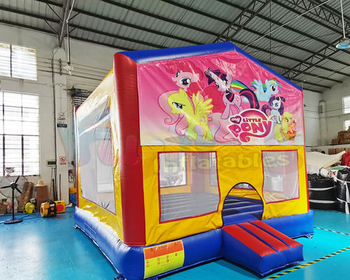 Advertisement 1000D Inflatable Bounce Houses Lovely Dog Jumping Bouncer