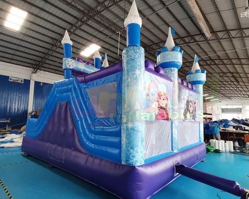 Frozen Bouncy Castle 18OZ PVC Inflatable Bouncer Slide