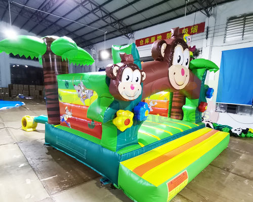 Kindergarten Inflatable Bounce Houses Monkey Jumping Bouncy Castle