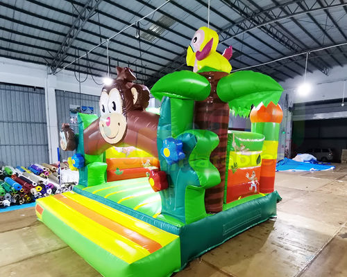 Kindergarten Inflatable Bounce Houses Monkey Jumping Bouncy Castle