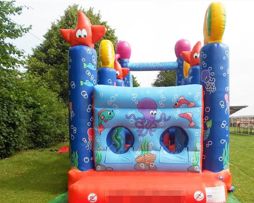 Quadruple Stitching 1000D Inflatables Obstacle Course For Promotion