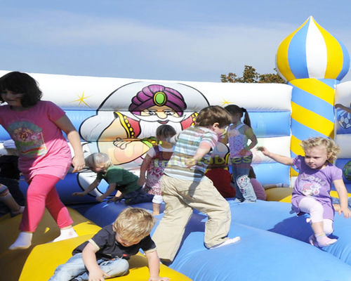 Classic 5x4.5x4.5 Meter Inflatable Bounce Houses Double Stitching