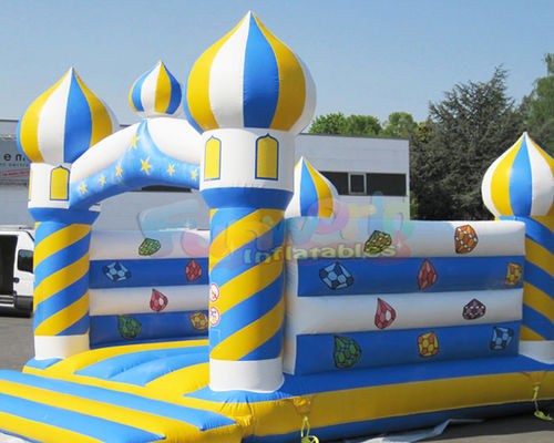 Classic 5x4.5x4.5 Meter Inflatable Bounce Houses Double Stitching