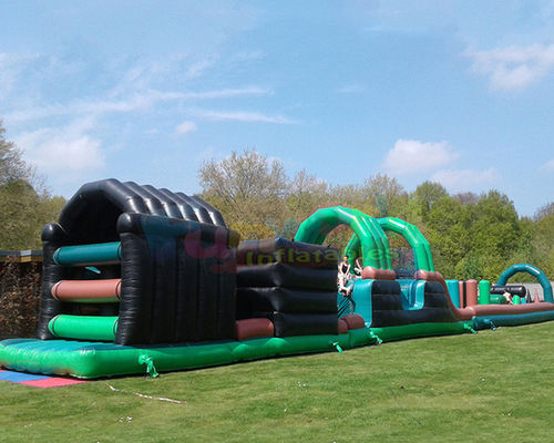 13.2X4.7X3M Inflatables Obstacle Course Kids Slide Bounce House