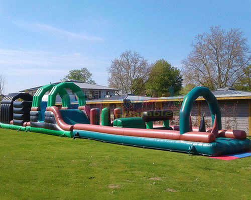 13.2X4.7X3M Inflatables Obstacle Course Kids Slide Bounce House