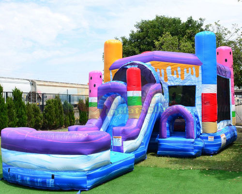 Kids Garden Inflatable Bounce House Combo Customized Size