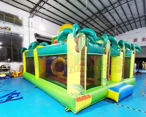 ROHS Plato 1000D Inflatable Bounce Houses For Adult Children