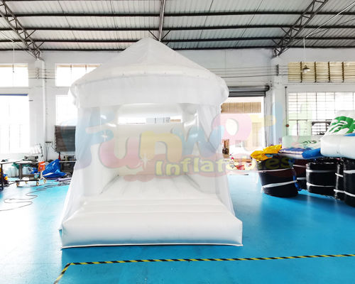 OEM Commercial Inflatable White Bouncy Castle For Kindergarten