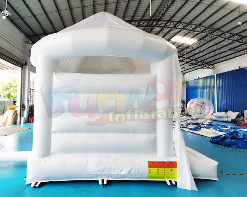 OEM Commercial Inflatable White Bouncy Castle For Kindergarten