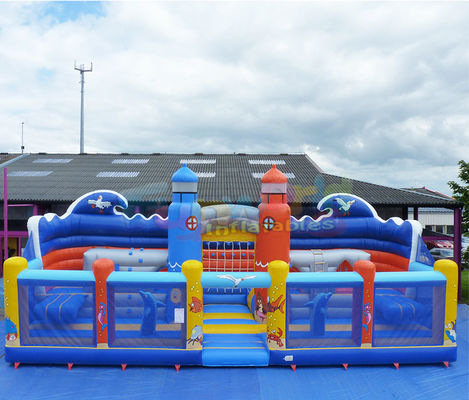 Plato Inflatable Amusement Park Blow Up Bouncy Castle Combo