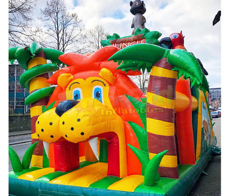 13.2X4.7X3M Inflatable Obstacle Course Playground Bounce House