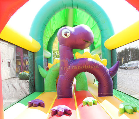 Animal Bounce House Kids Slides Inflatable Obstacle Course