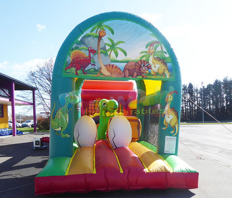 Animal Bounce House Kids Slides Inflatable Obstacle Course