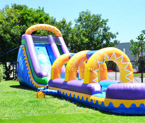 Custom Outdoor Inflatable Water Slides Kids Play Bouncy Castles