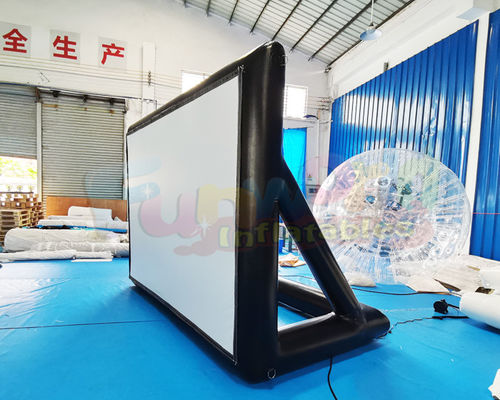 Cinema Projection Show Air Inflatable Movie Screen For Advertising