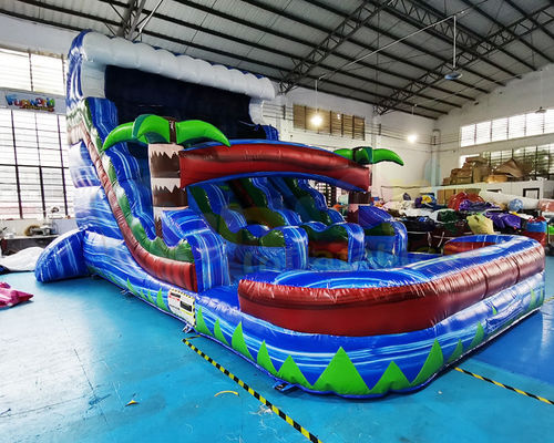 Backyard Children Inflatable Bounce House With Water Slide