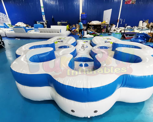 1000D Inflatable Boat Island Outdoor Swimming Pool Water Float Games