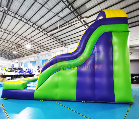 Multi Color 1000D Bounce House Inflatable Water Slide With Pool