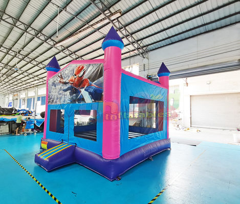 EN14960 Super Hero Inflatable Castle Bounce House For Advertisement