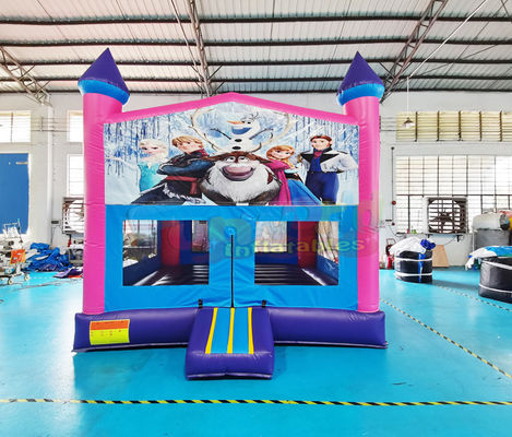 0.55mm PVC Inflatable Bounce Houses Rugby Bouncy Jumping Castle