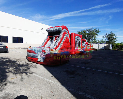 Long Bouncy Castle 13.2X4.7X3M Inflatable Obstacle Course