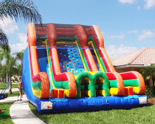 0.55mm PVC Tarpaulin Inflatable Bounce House Slide