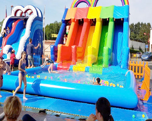 Commercial Kids Inflatable Water Slide Playground Jumping Bouncer