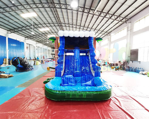 OEM Inflatable Bounce House Slide Combo Palm Tree Bouncy Castle