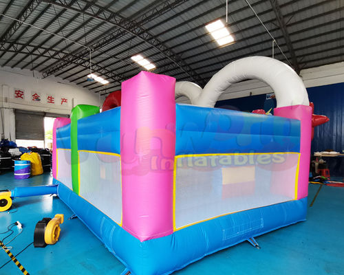 Children Unicorn Inflatable Castle Combo Bounce House