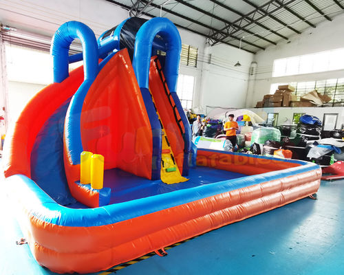 Bouncer Pool House Kids Inflatable Water Slide Quadruple Stitching