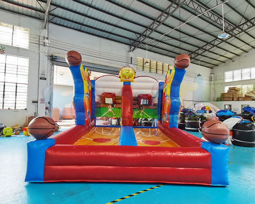 Adult Inflatable Sports Games Interactive Bouncer Big Baller Wipeout