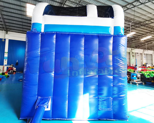 Mini Bouncer House 1000D Outdoor Inflatable Water Slides With Pool